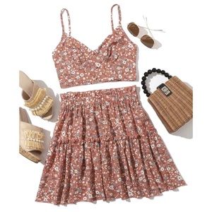 Boho Floral Two-Piece Set